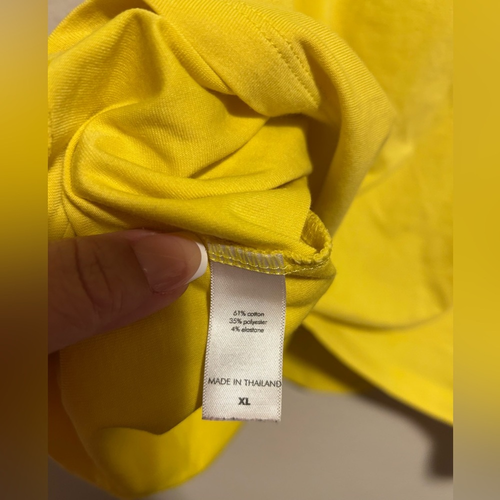 Lucy Vibrant Yellow Blouse- size xl - Picture 5 of 6